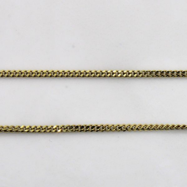 9k Yellow Gold Curb Chain | 18  | on Sale