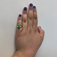 Curved Jadeite Cabochon Ring | 2.50ct | SZ 4.5 | Supply