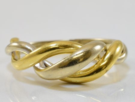 Two Tone Twisted Ring | SZ 6.75 | Cheap