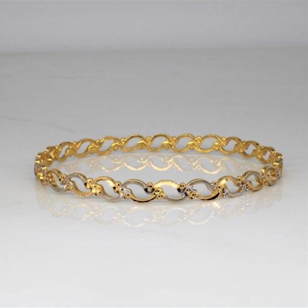 Two Tone Twist Bangle | 6  | Online