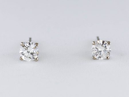 100 Ways  Classic Solitaire Diamond Stud Earrings | White Gold | Est. 0.25ctw | Discount