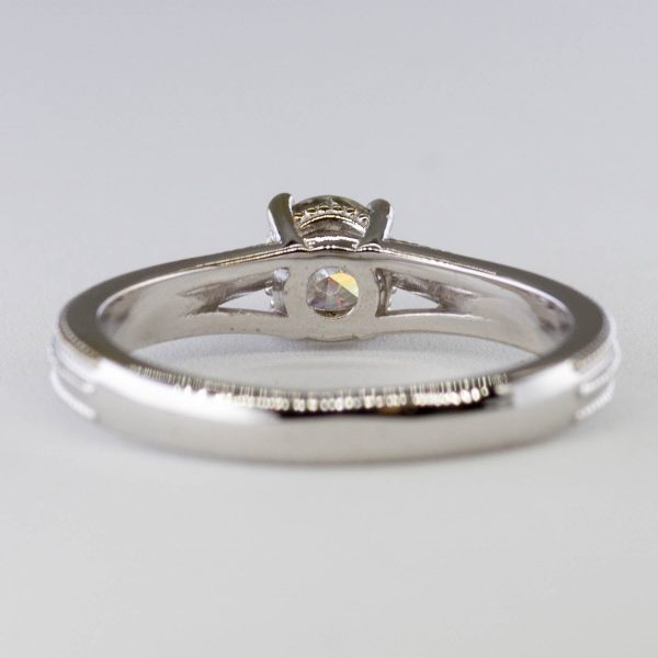 100 Ways  Milgrain Solitaire Diamond Ring | 0.46ct | SZ 6.75 | Online now