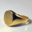 Yellow Gold Signet Ring | SZ 10.75 | Discount