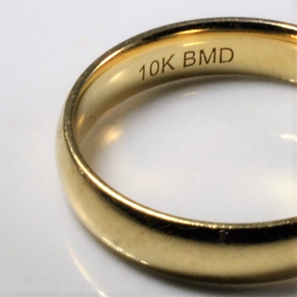 10k Yellow Gold Band | SZ 6.5 | Online