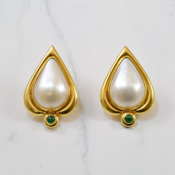 Brinkhaus  Mabe Pearl & Emerald Earrings | 20.0ctw, 0.20ctw | Sale