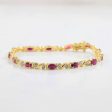 Ruby & Diamond Tennis Bracelet | 0.26ctw, 3.00ctw | 7  | Online Sale