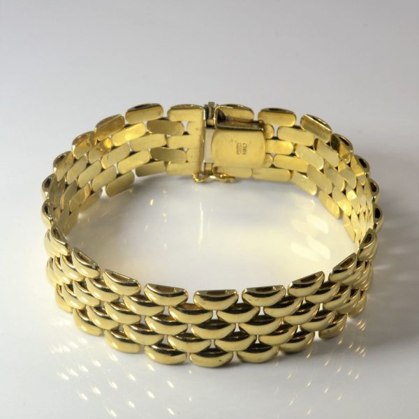 14k Yellow Gold Watch Strap Style Gold Bracelet | 7.5  | Hot on Sale