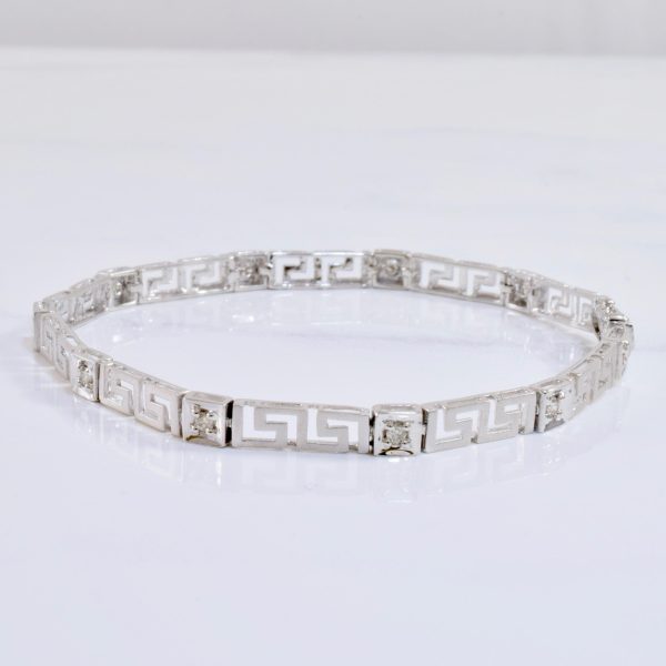 Geometric Diamond Bracelet | 0.22 ctw SZ 6.5  | Online Sale