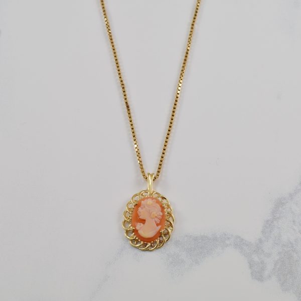 Shell Cameo Necklace | 2.00ct | 19  | Sale