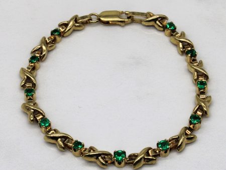 Emerald Tennis Bracelet | 0.88ctw | 6.75  | For Discount