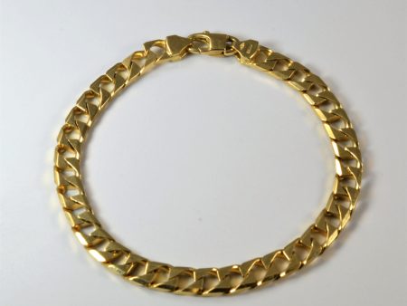 Yellow Gold Curb Link Bracelet | 8.5  | Online now