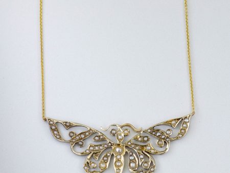 100 Ways  Pearl Butterfly Necklace | 19.5  | For Discount