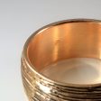 Wide Brushed 14k Gold Bangle | 8  | For Cheap