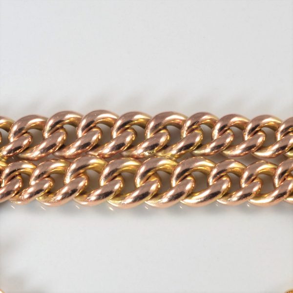 Edwardian Era Heart Lock Chain Bracelet | 8  | For Sale