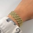 14k Yellow Gold Watch Strap Style Gold Bracelet | 7.5  | Hot on Sale