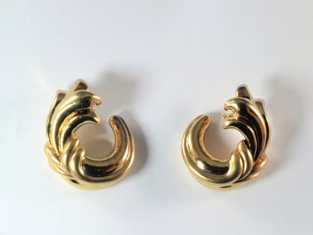 Yellow Gold Swirl Earrings | Online Hot Sale