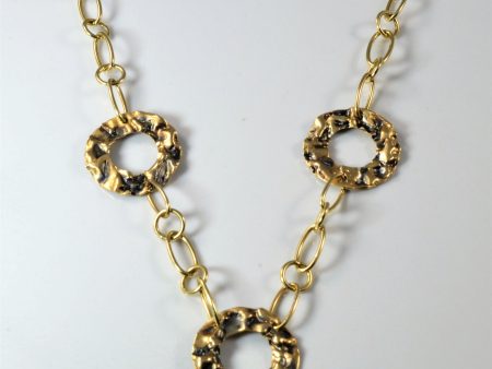 Italian Rolo Link Gold Necklace | 18  | Discount