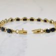 Oval Cut Sapphire Tennis Bracelet | 12.00ctw | 7.5  | Online Hot Sale