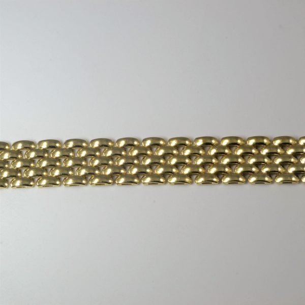 14k Yellow Gold Watch Strap Style Gold Bracelet | 7.5  | Hot on Sale