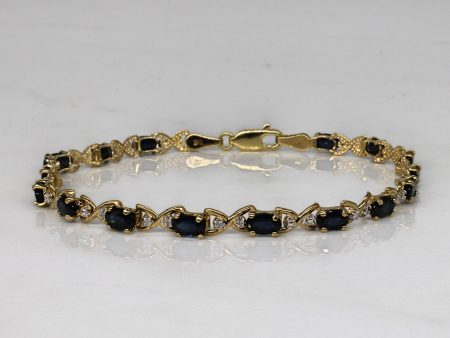 Sapphire & Diamond Bracelet | 4.00ctw, 0.02ctw | 7  | Sale