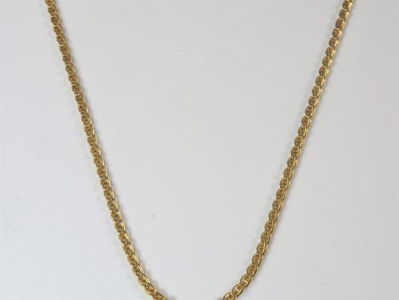 10k Yellow Gold Anchor Chain | 22  | Online