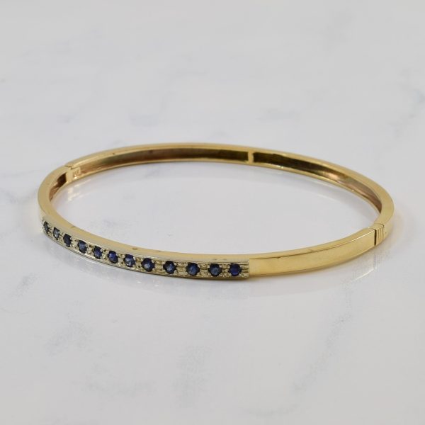 Blue Sapphire Bangle | 0.50ctw | 7  | Cheap