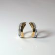 Two Tone Gold Diamond Hoop Earrings | 0.20ctw | Supply