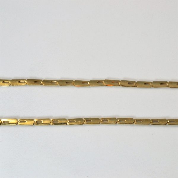 10k Yellow Gold Bar Chain | 16  | For Discount