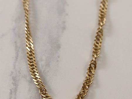 10k Yellow Gold Singapore Chain | 25  | For Cheap