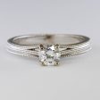 100 Ways  Milgrain Solitaire Diamond Ring | 0.46ct | SZ 6.75 | Online now