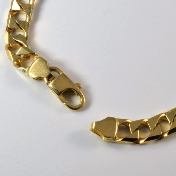 Yellow Gold Curb Link Bracelet | 8.5  | Online now