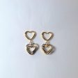 Double Heart Drop Earrings | Hot on Sale