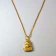 24k Yellow Gold Happy Cow Necklace | 18  | For Sale