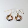 Tri Tone Dolphin Circle Earrings | Sale