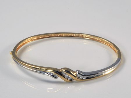 Two Tone Gold Diamond Bracelet | 0.27ctw | 6.5  | For Discount