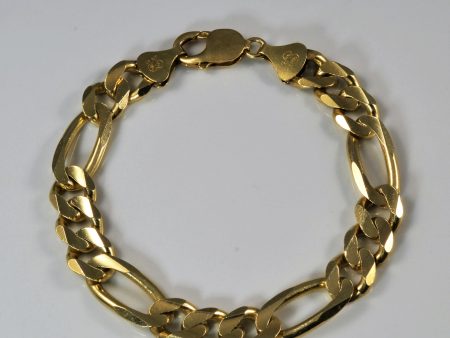 Heavy Figaro Chain Bracelet | 9  | For Sale