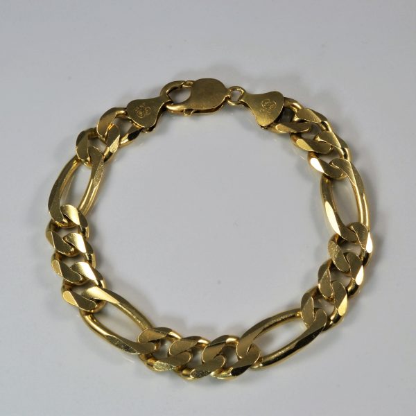 Heavy Figaro Chain Bracelet | 9  | For Sale