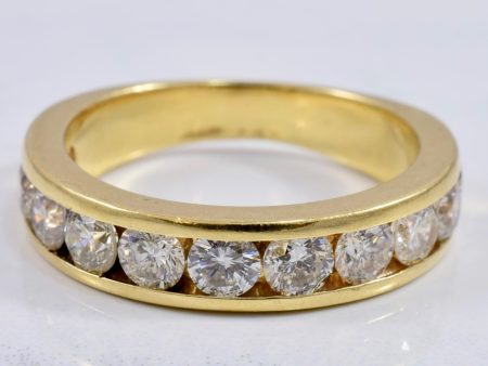 Yellow Gold Diamond Band | 1.32 ctw SZ 6.5 | on Sale