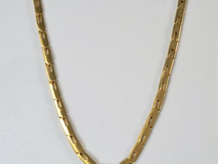 10k Yellow Gold Bar Chain | 16  | For Discount