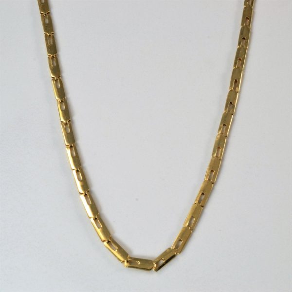 10k Yellow Gold Bar Chain | 16  | For Discount