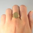 Yellow Gold Signet Ring | SZ 10.75 | Discount