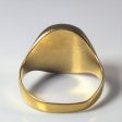 Yellow Gold Signet Ring | SZ 10.75 | Discount