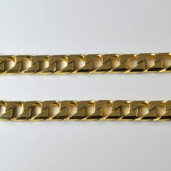 Yellow Gold Curb Link Bracelet | 8.5  | Online now