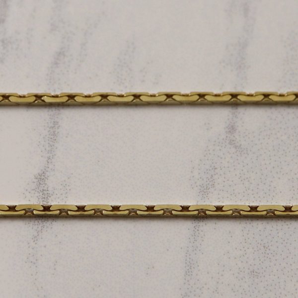 10k Yellow Gold Cobra Chain | 16.5  | on Sale