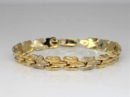 Two Tone Heavy Link Bracelet | 7.5  | Discount