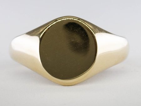 100 Ways  Yellow Gold Signet Ring | Options Available | For Discount