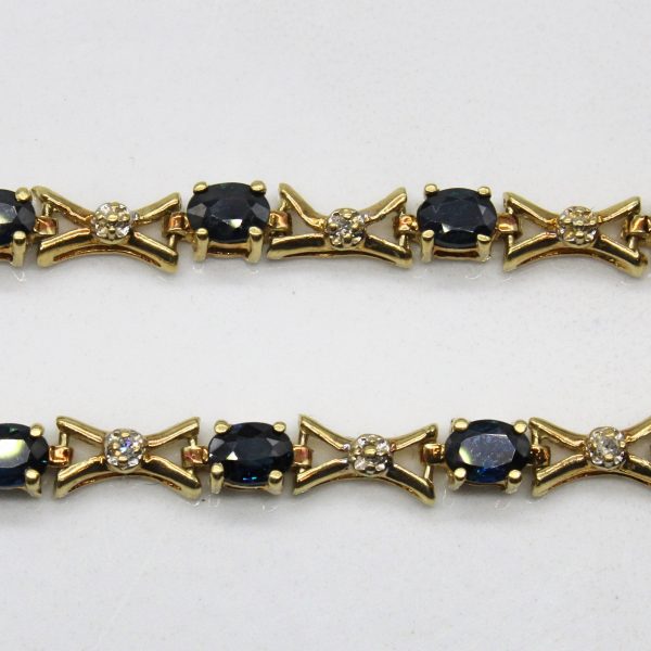 Sapphire & Diamond Bracelet | 2.40ctw, 0.04ctw | 7.5  | For Cheap