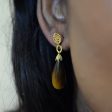 Tigers Eye Briolette Drop Earrings | 28.00ctw | Cheap