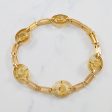 Victorian Era Bezel Set Topaz Bracelet | 1.25ctw | 7  | Discount