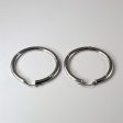 Textured White Gold Hoops | Cheap